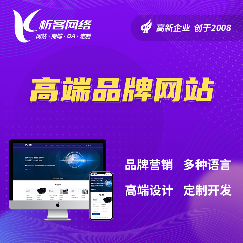 济南高端品牌网站